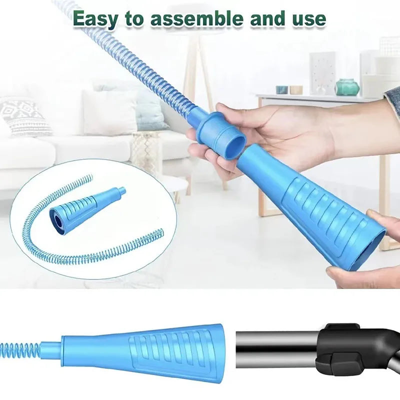 Dryer Vent Cleaner Kit Vacuum Attachment Bendable Dryer Lint Remover with Guide Screen Cleaning Hose Household Deep Cleaning